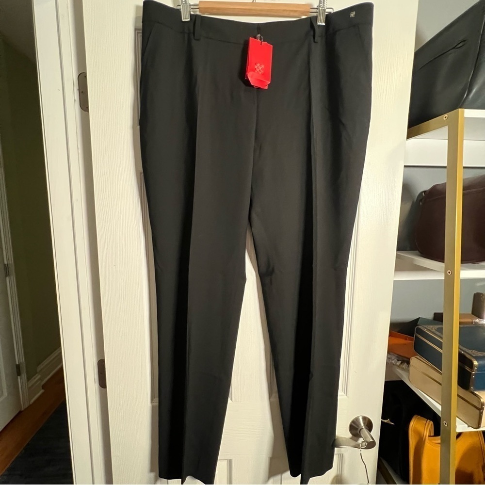 NWT Carolina Herrera Wool/poly Dress Pants Size 16 Black